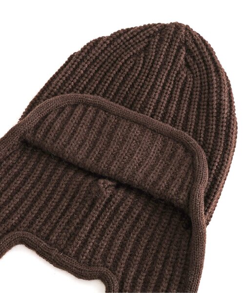 apres les cours(アプレレクール)の「耳当て付きニットフライトキャップ(ニットキャップ/ビーニー・キッズ・ブラウン/アイボリー・54/50)」の16枚目の写真