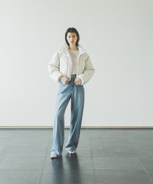 NATURAL BEAUTY BASIC（ナチュラルビューティーベーシック）の「◇【Oggi掲載】２ＷＡＹショートダウン (カナダダウン使用)（ダウンジャケット/コート・レディース・オフホワイト/ブラック・MEDIUM/SMALL）」の16枚目の写真