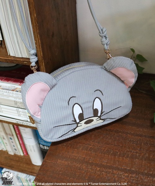 Tom&Jerry(トムアンドジェリー)の「【公式】TOM and JERRY フェイスアップ コーデュロイバッグ(ショルダーバッグ・レディース・グレー/ライトグレー/ブラウン・FREE)」の15枚目の写真