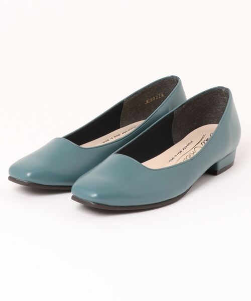 ABC-MART(エービーシーマート)の「JOLI ENCORE ジョリーアンコール SQ FLAT 2 スクエアフラット 2 JE80224 BLUE(パンプス・レディース・ブルー・23.0cm/23.5cm/24.0cm/24.5cm/22.5cm)」の3枚目の写真