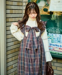 kutir（クティール）の「【クティールとレトロ】2WAYリボンティアードジャンパースカート（ワンピース・レディース）」