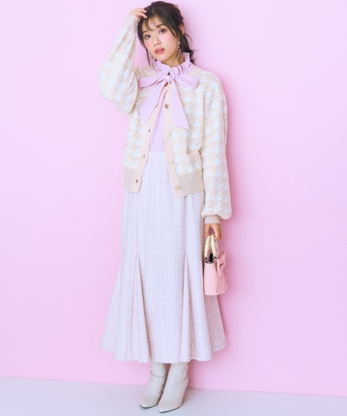 marun（マルン）の「＜大きいサイズ＞ ピンストライプリボンタイブラウス marun（シャツ/ブラウス・レディース・ピンク/アイボリー・L/5L/4L/3L/LL）」の15枚目の写真