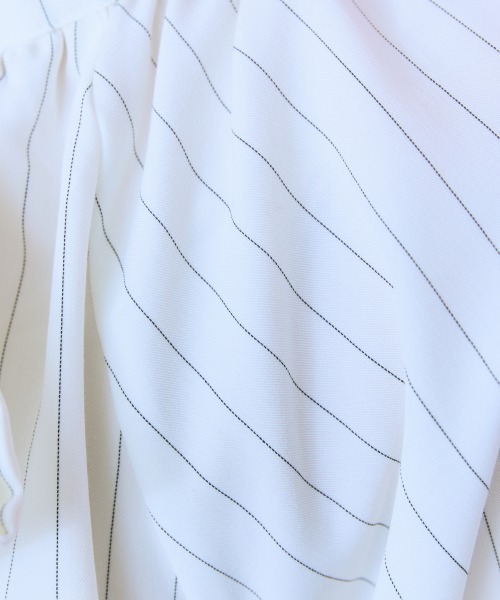 marun（マルン）の「＜大きいサイズ＞ ピンストライプリボンタイブラウス marun（シャツ/ブラウス・レディース・ピンク/アイボリー・L/5L/4L/3L/LL）」の19枚目の写真