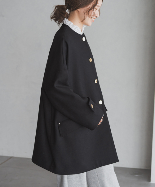 MACKINTOSH/マッキントッシュ 別注 HUMBIE ノーカラーコクーンコート