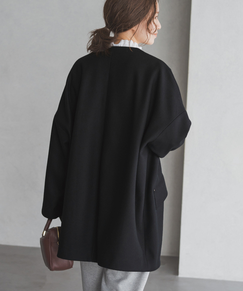 マッキントッシュ✖︎イエナ　ノーカラーコート MACKINTOSH/マッキントッシュ 別注 HUMBIE ノーカラーコクーン