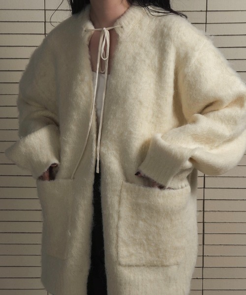 lawgy（ラウジー）の「fluffy soft touch knit cardigan