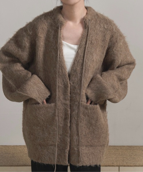 lawgy（ラウジー）の「fluffy soft touch knit cardigan