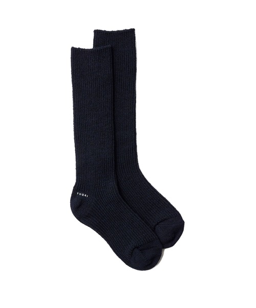 YUQRI（ユクリ）の「【YUQRI】Crispy warm（ソックス/靴下・レディース・ホワイト/グリーン/レッド/イエロー/グレー/ブラック/サックスブルー/ベージュ/ラベンダー/ネイビー/ブラウン/チャコールグレー・1/2）」の8枚目の写真