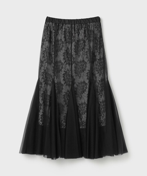 「GRANCY」チュール レイヤードデザイン スラックス GRANCY（グランシー）の「【GRANCY】Tulle Layereddesign Slacks
