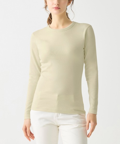 Tuche(トゥシェ)の「Tuche/トゥシェ 7DAYS LOOKS 長袖ブラトップ(Tシャツ/カットソー・レディース・チャコールグレー/ブラック/ホワイト/アイボリー・MEDIUM/LARGE)」の1枚目の写真