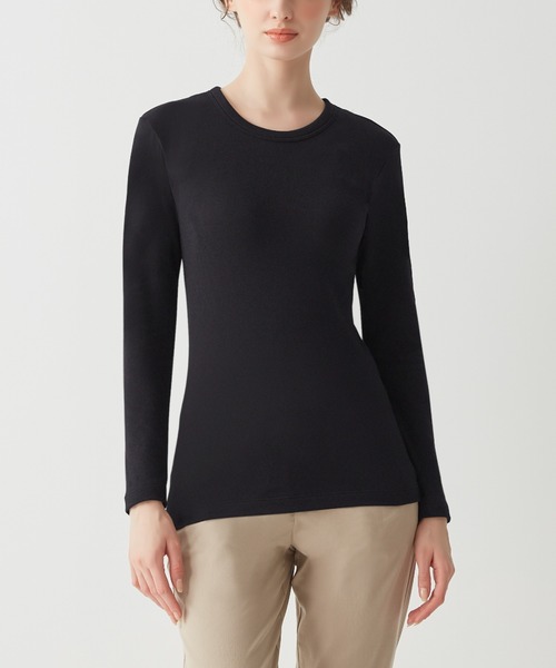 Tuche(トゥシェ)の「Tuche/トゥシェ 7DAYS LOOKS 長袖ブラトップ(Tシャツ/カットソー・レディース・チャコールグレー/ブラック/ホワイト/アイボリー・MEDIUM/LARGE)」の3枚目の写真
