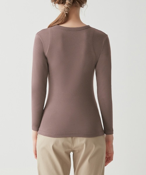 Tuche(トゥシェ)の「Tuche/トゥシェ 7DAYS LOOKS 長袖ブラトップ(Tシャツ/カットソー・レディース・チャコールグレー/ブラック/ホワイト/アイボリー・MEDIUM/LARGE)」の7枚目の写真