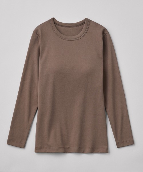 Tuche(トゥシェ)の「Tuche/トゥシェ 7DAYS LOOKS 長袖ブラトップ(Tシャツ/カットソー・レディース・チャコールグレー/ブラック/ホワイト/アイボリー・MEDIUM/LARGE)」の11枚目の写真