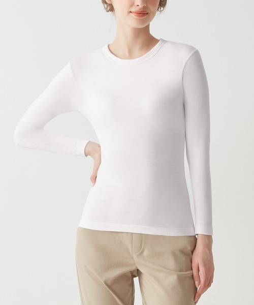 Tuche(トゥシェ)の「Tuche/トゥシェ 7DAYS LOOKS 長袖ブラトップ(Tシャツ/カットソー・レディース・チャコールグレー/ブラック/ホワイト/アイボリー・MEDIUM/LARGE)」の17枚目の写真