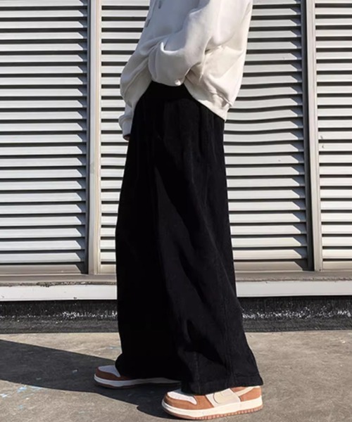 CELENA BEATS（セレナビーツ）の「ワイドコーデュロイパンツ（スラックス・メンズ・ブラウン/カーキ/ブラック・S/M/L）」の10枚目の写真