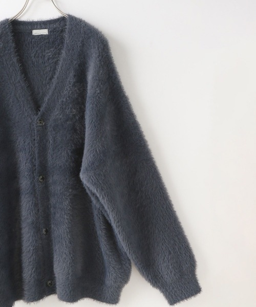 LOWRYS FARM（ローリーズファーム）の「シャギーヤーンカーデ 132974（ニット/セーター・メンズ・グレー/ブルー/ネイビー/レッド・FREE）」の13枚目の写真