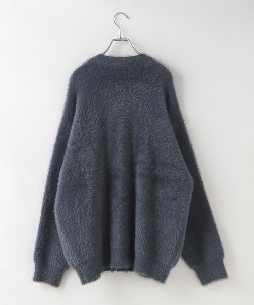 LOWRYS FARM（ローリーズファーム）の「シャギーヤーンカーデ 132974（ニット/セーター・メンズ・グレー/ブルー/ネイビー/レッド・FREE）」の14枚目の写真