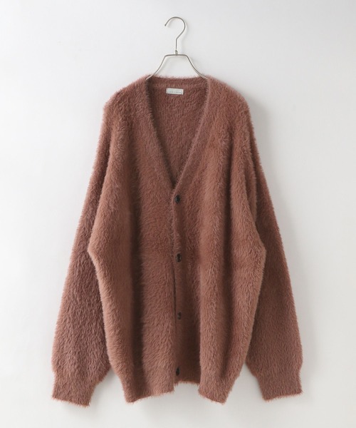 LOWRYS FARM（ローリーズファーム）の「シャギーヤーンカーデ 132974（ニット/セーター・メンズ・グレー/ブルー/ネイビー/レッド・FREE）」の6枚目の写真