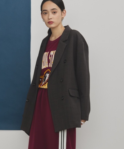 MERLOT（メルロー）の「ダブルブレストテーラードジャケット（テーラードジャケット・レディース・チャコールグレー・FREE）」の14枚目の写真