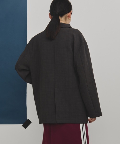 MERLOT（メルロー）の「ダブルブレストテーラードジャケット（テーラードジャケット・レディース・チャコールグレー・FREE）」の20枚目の写真