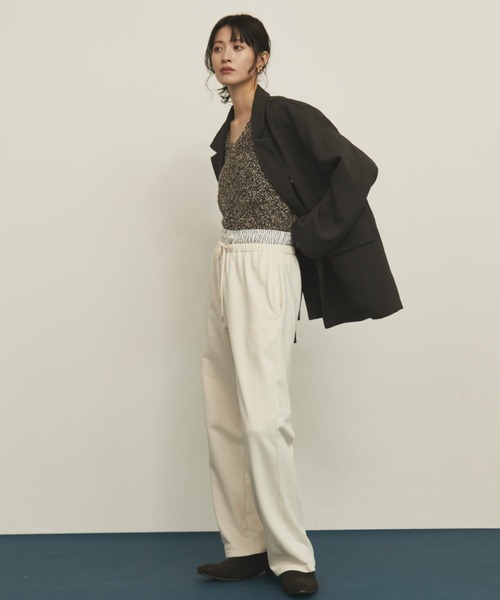 MERLOT（メルロー）の「ダブルブレストテーラードジャケット（テーラードジャケット・レディース・チャコールグレー・FREE）」の22枚目の写真