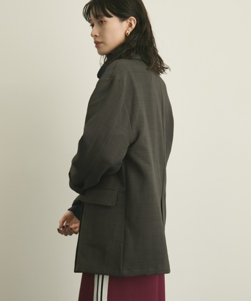 MERLOT（メルロー）の「ダブルブレストテーラードジャケット（テーラードジャケット・レディース・チャコールグレー・FREE）」の5枚目の写真