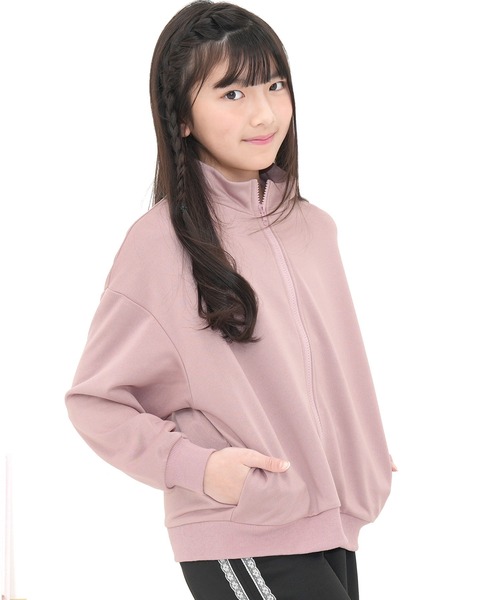 Bee des Bee(ビーデスビー)の「フルジップジャケット(ブルゾン・キッズ・ラベンダー/ブラック/杢グレー/アイボリー/ピンク系その他/ブルー・120cm/100cm/150cm/140cm/130cm/110cm)」の6枚目の写真