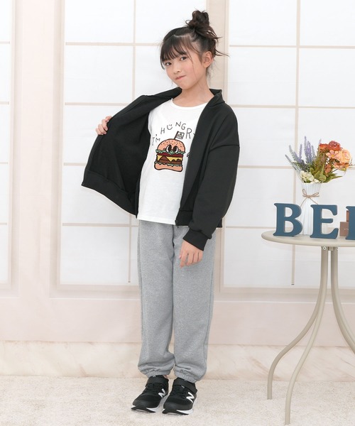 Bee des Bee(ビーデスビー)の「フルジップジャケット(ブルゾン・キッズ・ラベンダー/ブラック/杢グレー/アイボリー/ピンク系その他/ブルー・120cm/100cm/150cm/140cm/130cm/110cm)」の10枚目の写真