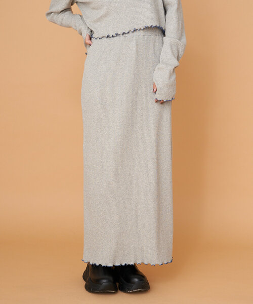 CIAOPANIC(チャオパニック)の「【WEB限定】うねうねメローIラインスカート(スカート・レディース・ブラック/ブラウン/グレー/オフホワイト/ブルー・ONE SIZE)」の20枚目の写真