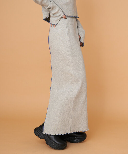 CIAOPANIC(チャオパニック)の「【WEB限定】うねうねメローIラインスカート(スカート・レディース・ブラック/ブラウン/グレー/オフホワイト/ブルー・ONE SIZE)」の21枚目の写真