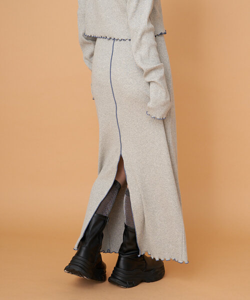 CIAOPANIC(チャオパニック)の「【WEB限定】うねうねメローIラインスカート(スカート・レディース・ブラック/ブラウン/グレー/オフホワイト/ブルー・ONE SIZE)」の22枚目の写真