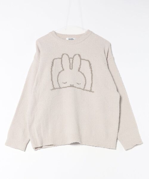 Miffy( ミッフィー)の「【miffy/ミッフィー】もこもこルームウェア長袖トップス(上下別売り)(ルームウェア/パジャマ・レディース・ピンク/グレー/アイボリー/ホワイト系その他/ピンク系その他/オフホワイト・M/L/LL)」の4枚目の写真