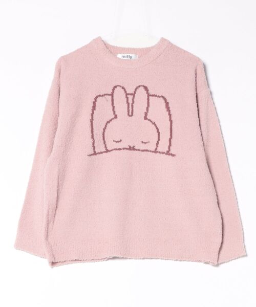Miffy( ミッフィー)の「【miffy/ミッフィー】もこもこルームウェア長袖トップス(上下別売り)(ルームウェア/パジャマ・レディース・ピンク/グレー/アイボリー/ホワイト系その他/ピンク系その他/オフホワイト・M/L/LL)」の6枚目の写真