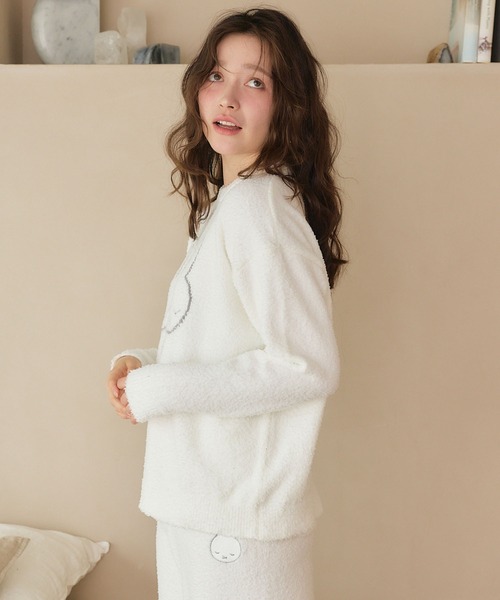 Miffy( ミッフィー)の「【miffy/ミッフィー】もこもこルームウェア長袖トップス(上下別売り)(ルームウェア/パジャマ・レディース・ピンク/グレー/アイボリー/ホワイト系その他/ピンク系その他/オフホワイト・M/L/LL)」の16枚目の写真