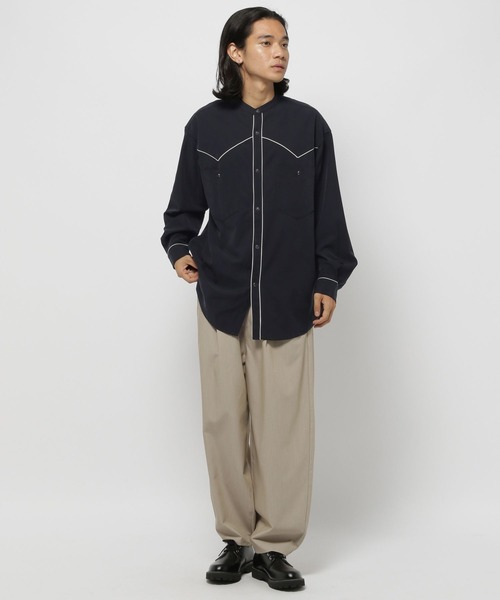 niko and...(ニコアンド)の「パイピングウエスタンシャツ(シャツ/ブラウス・メンズ・ブラック/ベージュ・MEDIUM/LARGE)」の13枚目の写真