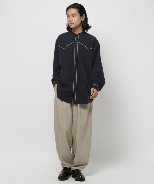 niko and...(ニコアンド)の「パイピングウエスタンシャツ(シャツ/ブラウス・メンズ・ブラック/ベージュ・MEDIUM/LARGE)」の14枚目の写真