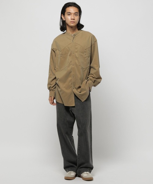 niko and...(ニコアンド)の「パイピングウエスタンシャツ(シャツ/ブラウス・メンズ・ブラック/ベージュ・MEDIUM/LARGE)」の17枚目の写真