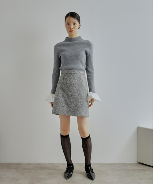 Olu.（オルドット）の「シアーリブハイソックス（ソックス/靴下・レディース・グレー/ホワイト/ブラック・FREE）」の12枚目の写真