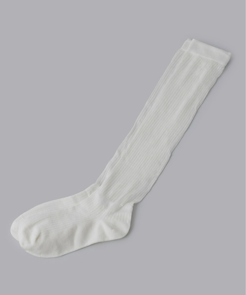 Olu.（オルドット）の「シアーリブハイソックス（ソックス/靴下・レディース・グレー/ホワイト/ブラック・FREE）」の20枚目の写真