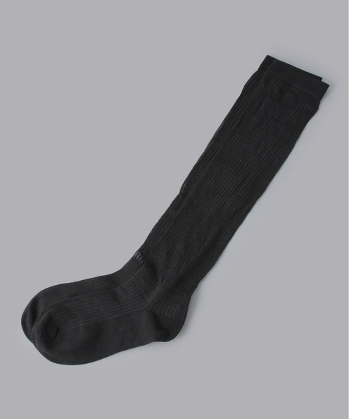 Olu.（オルドット）の「シアーリブハイソックス（ソックス/靴下・レディース・グレー/ホワイト/ブラック・FREE）」の19枚目の写真