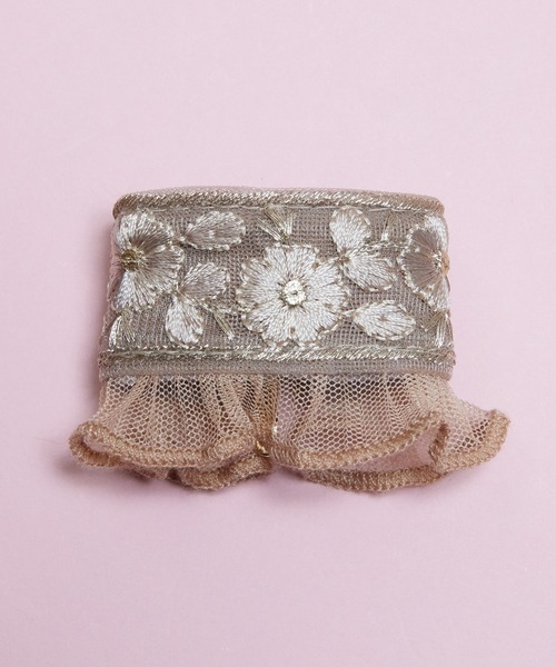 新品　ゾーラ　embroidery cuff30 ヘアーカフス　ヘアカフ　ピンク 楽天市場】embroidery cuff2 ヘアカフ：zoule（ゾーラ