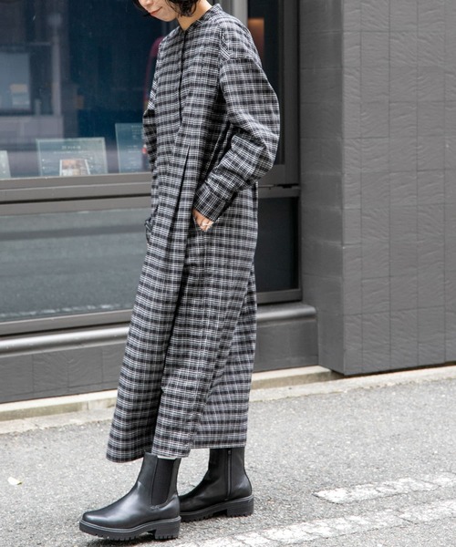 セール】FORK&SPOON タックデザインワンピース（シャツワンピース