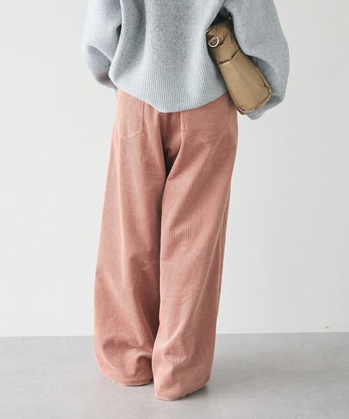CRAFT STANDARD BOUTIQUE(クラフトスタンダードブティック)の「【ユニセックス】コーデュロイハイウエストワイドパンツ(その他パンツ・レディース・ピンク/ブラウン/ベージュ/ブルー・L/XL/M)」の18枚目の写真