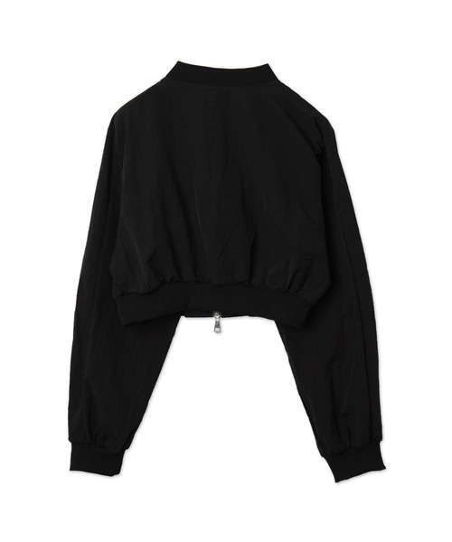 Figments（フィグメンツ）の「ZIPデザインクロップドボンバージャケット（ブルゾン・レディース・カーキ/ブラック・FREE）」の11枚目の写真