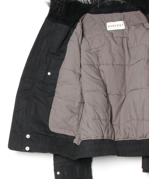 NVRFRGT/ネヴァーフォーゲット】PADDED HOODED BOMBER JACKET