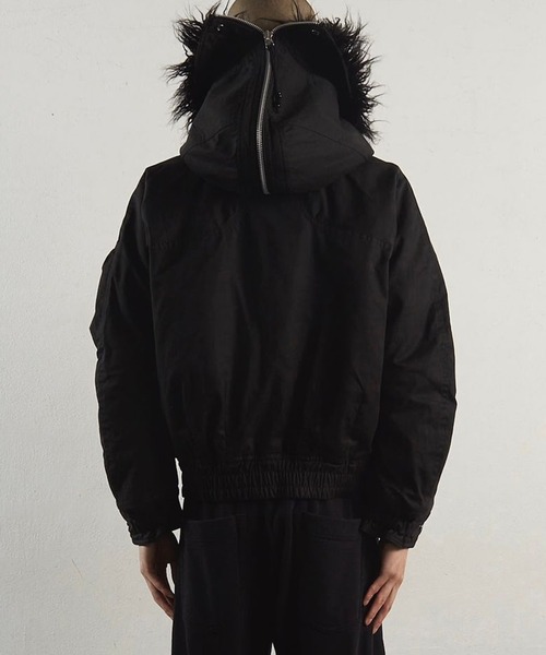 NVRFRGT / PADDED HOODED BOMBER JACKET