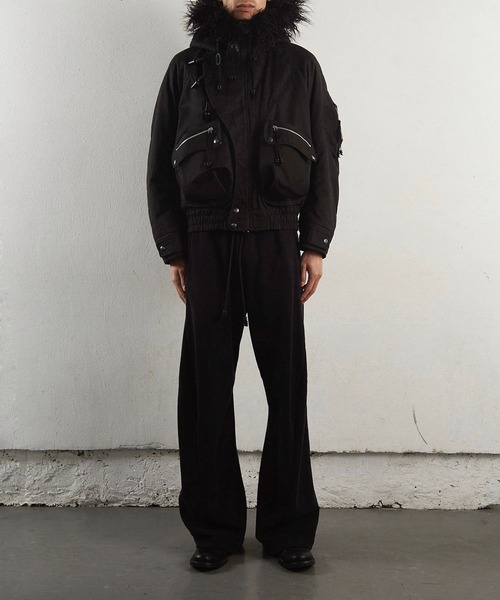 NVRFRGT/ネヴァーフォーゲット】PADDED HOODED BOMBER JACKET
