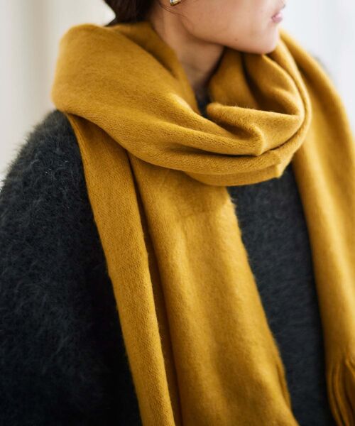 le.coeur blanc（ルクールブラン）の「シャギーカラーストール（ストール/ショール・レディース・オフホワイト/ブルー/イエロー・FREE）」の10枚目の写真