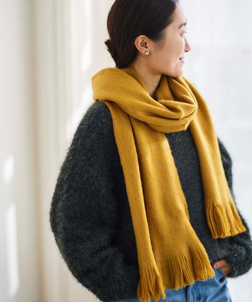 le.coeur blanc（ルクールブラン）の「シャギーカラーストール（ストール/ショール・レディース・オフホワイト/ブルー/イエロー・FREE）」の12枚目の写真