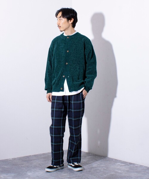 GLOSTER（グロスター）の「【限定展開】【GLOSTER/グロスター】モールクルーネックカーディガン（カーディガン/ボレロ・メンズ・グリーン/ブラウン/スミクロ/アイボリー・L/XL/M）」の11枚目の写真